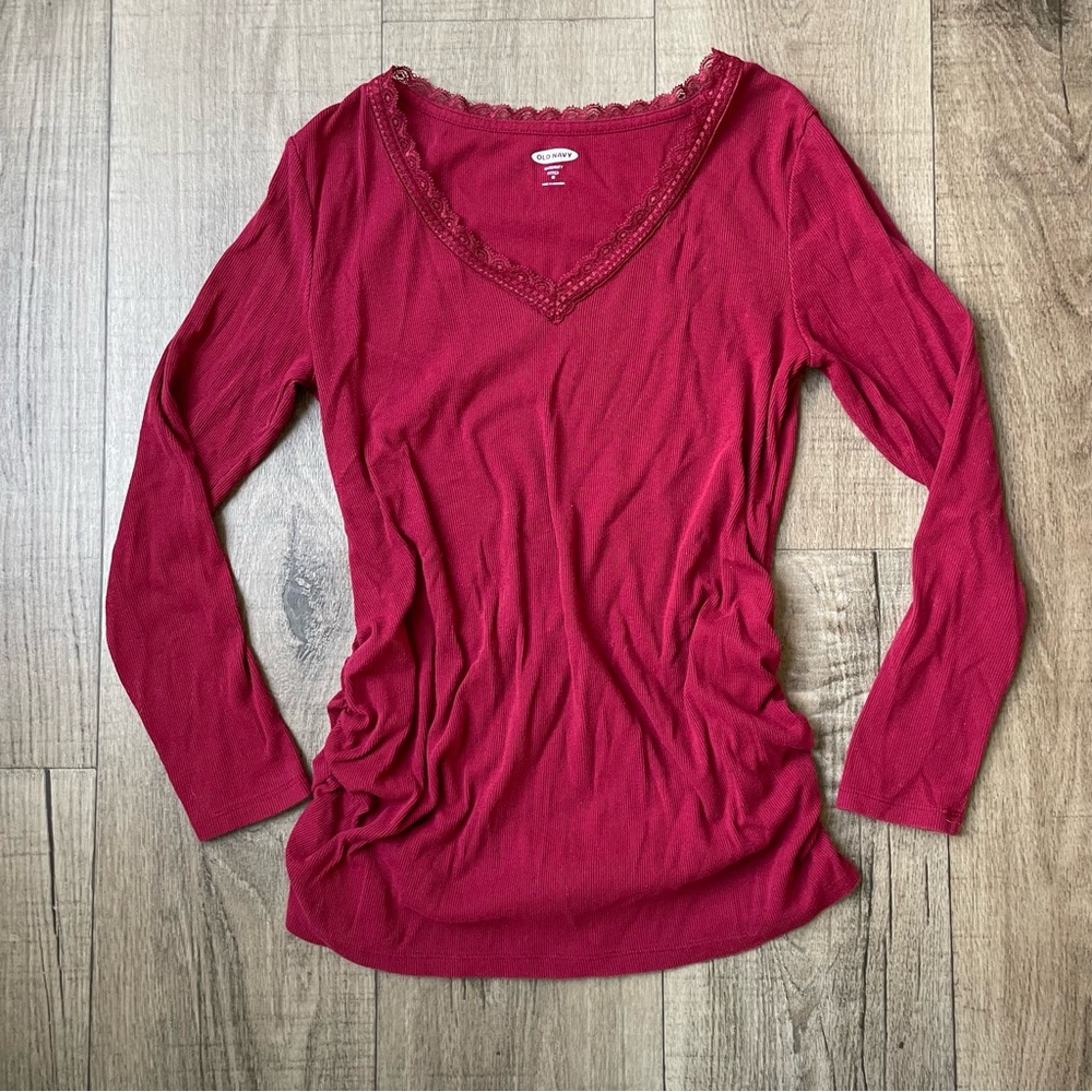 Old Navy Maternity Ribbed Longsleeve Tee